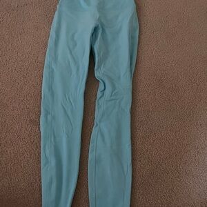 Cyan blue double lined lululemon eggings